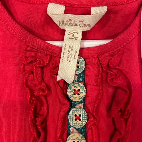 Matilda Jane Once Upon a Time Little Red Riding Hood Dress - Picture 4 of 4